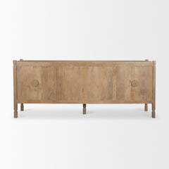 Phil Light Brown Wood 2 Door 3 Drawer Closed Sideboard