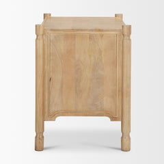 Phil Light Brown Wood 2 Drawer Nightstand - Ornate Home