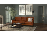 Philipe Brown Distilled Leather Sofa - Ornate Home