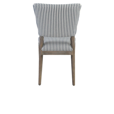 Phillip Striped Upholstered Dining Chair (Set of 2) - Ornate Home