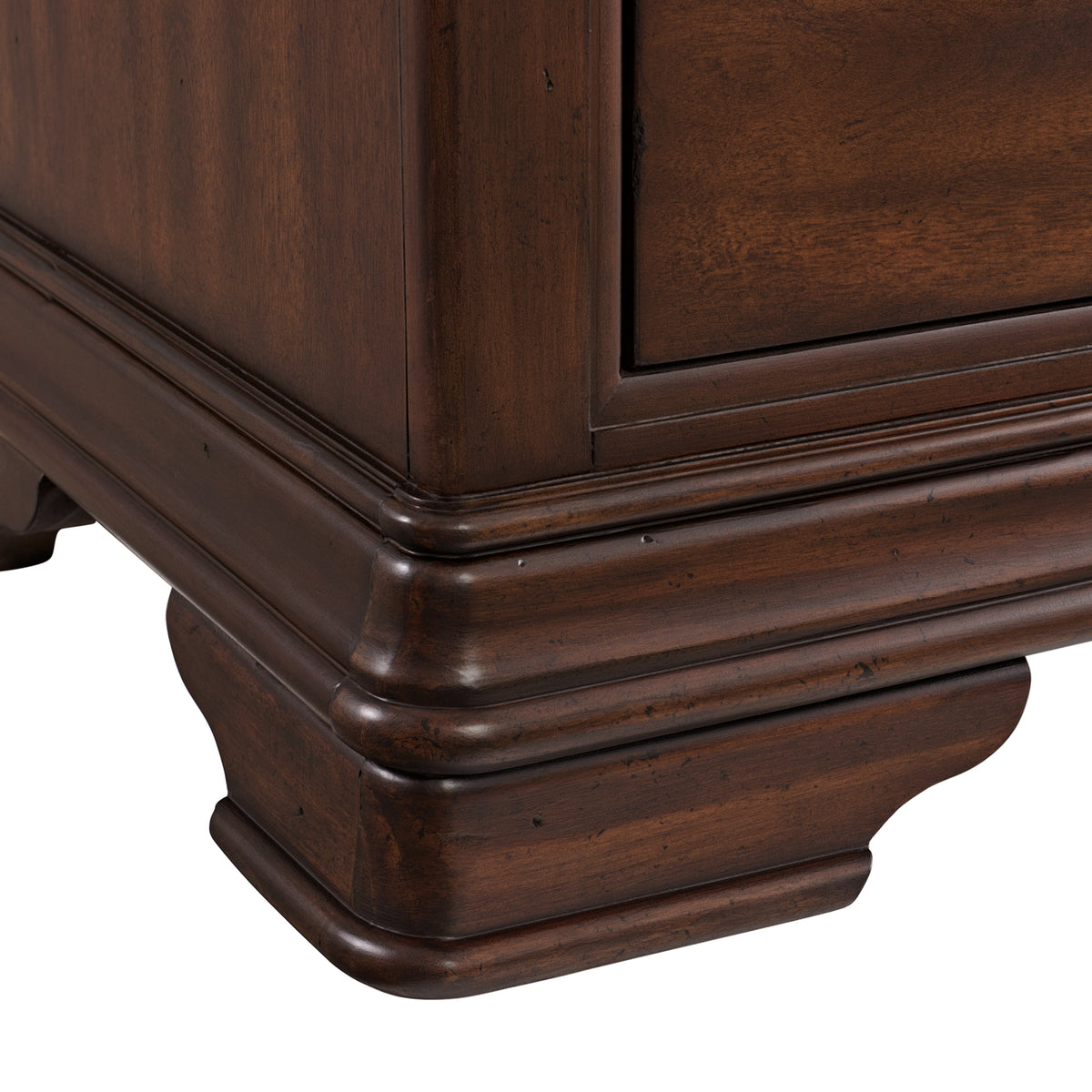 Phillipe Cherry 3-Piece King Bedroom Set with 2 Nightstands - Ornate Home
