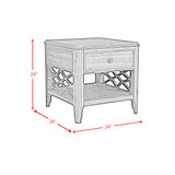 Phillipe Cherry 3-Piece Occasional Table Set - Ornate Home