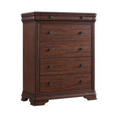 Phillipe Cherry 5-Drawer Chest - Ornate Home