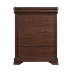 Phillipe Cherry 5-Drawer Chest - Ornate Home