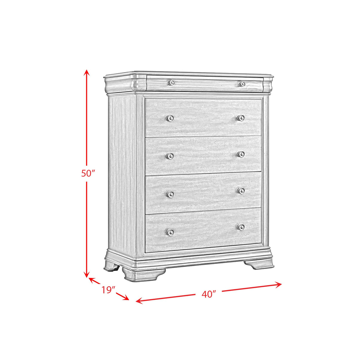 Phillipe Cherry 5-Piece King Bedroom Set - Ornate Home