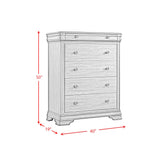 Phillipe Cherry 5-Piece Queen Bedroom Set - Ornate Home