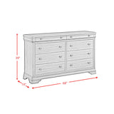 Phillipe Cherry 5-Piece Queen Bedroom Set with 2 Nightstands, Dresser & Chest - Ornate Home