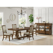 Phillipe Cherry 7-Piece Standard Height Dining Set with Table, Four Chairs & Two Arm Chairs - Ornate Home