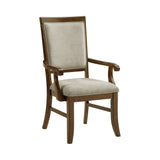 Phillipe Cherry/Grey Dining Arm Chair (Set of 2) - Ornate Home