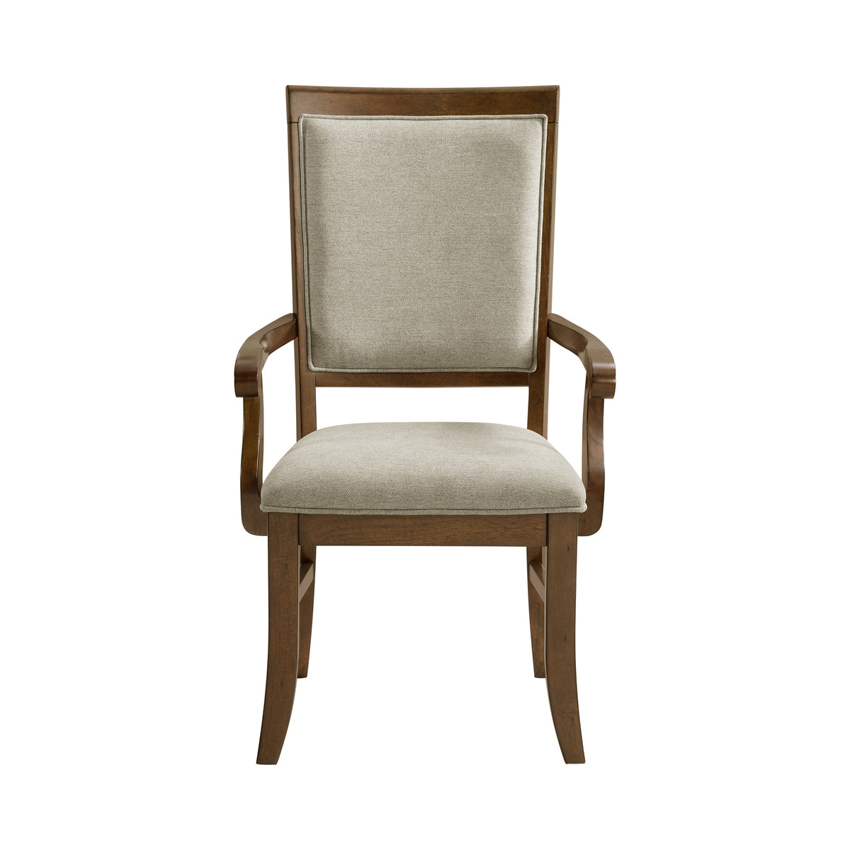 Phillipe Cherry/Grey Dining Arm Chair (Set of 2) - Ornate Home