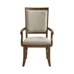 Phillipe Cherry/Grey Dining Arm Chair (Set of 2) - Ornate Home