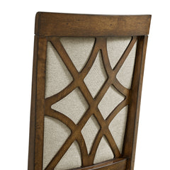 Phillipe Cherry/Grey Dining Arm Chair (Set of 2) - Ornate Home