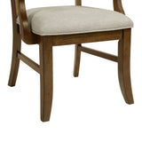 Phillipe Cherry/Grey Dining Arm Chair (Set of 2) - Ornate Home