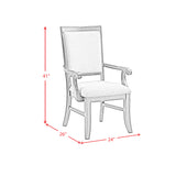 Phillipe Cherry/Grey Dining Arm Chair (Set of 2) - Ornate Home