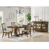 Phillipe Cherry/Grey Dining Side Chair (Set of 2) - Ornate Home