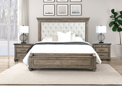 Philomath Aged Oak 5 Pc. Queen Bedroom Set w/ 2NS - Ornate Home