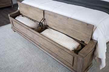 Philomath Aged Oak E.King Bed - Ornate Home