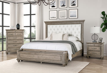 Philomath Aged Oak E.King Bed - Ornate Home