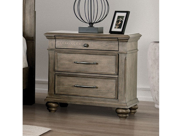 Philomath Aged Oak Nightstand - Ornate Home