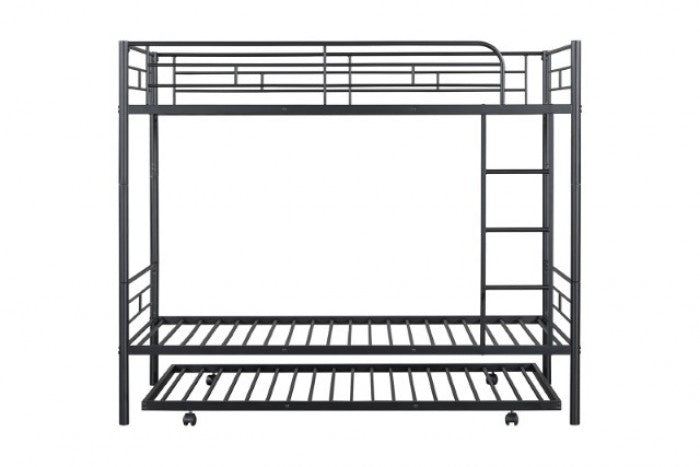 Philotus Black Twin/Twin Bunk Bed - Ornate Home