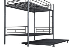 Philotus Black Twin/Twin Bunk Bed - Ornate Home
