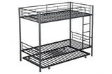 Philotus Black Twin/Twin Bunk Bed - Ornate Home