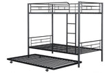 Philotus Black Twin/Twin Bunk Bed - Ornate Home