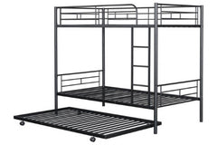 Philotus Black Twin/Twin Bunk Bed - Ornate Home