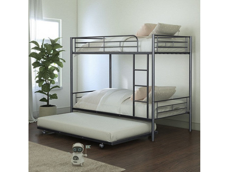 Philotus Black Twin/Twin Bunk Bed - Ornate Home