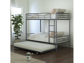 Philotus Black Twin/Twin Bunk Bed - Ornate Home