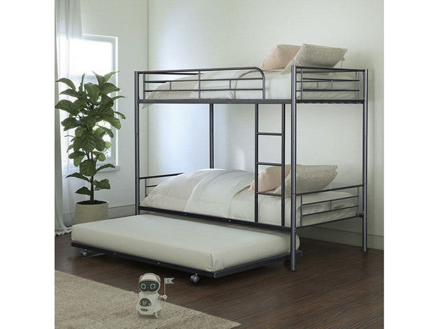 Philotus Black Twin/Twin Bunk Bed - Ornate Home