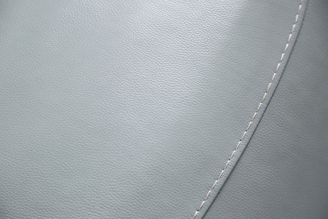 Phineas Pale Blue Top Grain Leather Match Power Reclining Sofa & Loveseat - Ornate Home