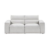 Phoebe Light Gray Power Double Reclining Loveseat - Ornate Home