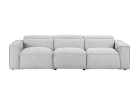 Phoebe Light Gray Power Double Reclining Sofa - Ornate Home