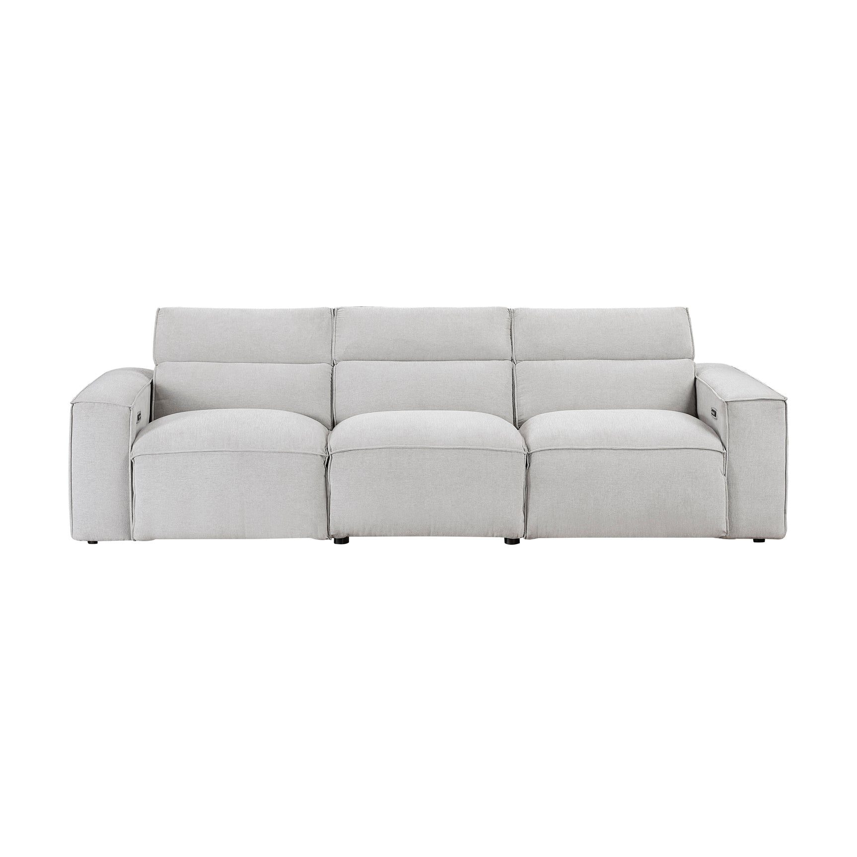 Phoebe Light Gray Sofa and Loveseat - Ornate Home