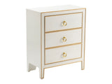 Phoebe White/Gold Chest - Ornate Home