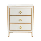 Phoebe White/Gold Chest - Ornate Home