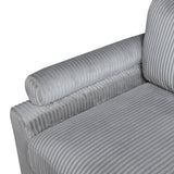 Phoenician Gray 4-Piece Modular Sectional with Otttoman - Ornate Home