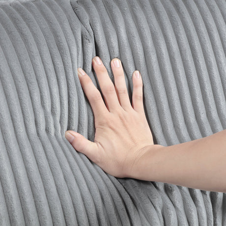 Phoenician Gray 6-Piece Modular Sectional with Ottoman - Ornate Home