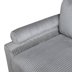 Phoenician Gray 6-Piece Modular Sectional with Ottomans - Ornate Home