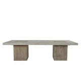 Phoenix Distressed Gray/Brown Coffee Table - Ornate Home