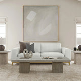 Phoenix Distressed Gray/Brown Coffee Table - Ornate Home