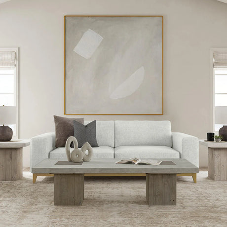 Phoenix Distressed Gray/Brown Coffee Table - Ornate Home