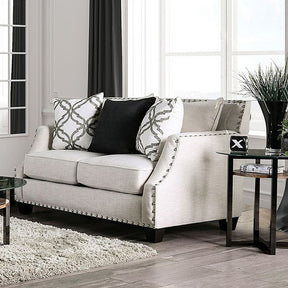 Phoibe Ivory Loveseat - Ornate Home