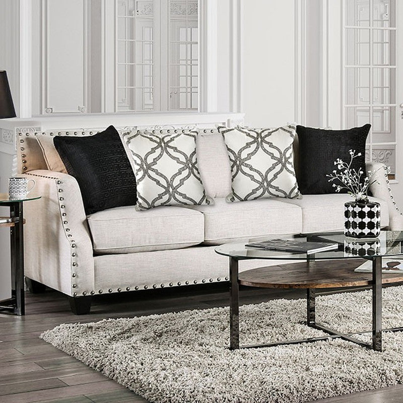 Phoibe Ivory Loveseat - Ornate Home