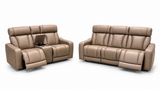 Bryce Sahara Fabric Power Reclining Sofa & Loveseat