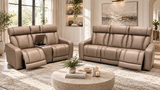 Bryce Sahara Fabric Power Reclining Sofa