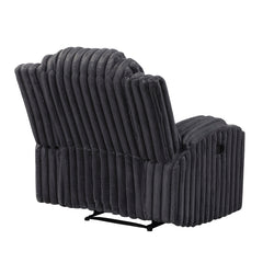 Phyllis Black Reclining Chair With Cup Holders - Ornate Home