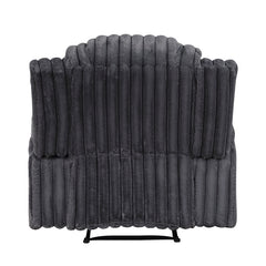 Phyllis Black Reclining Chair With Cup Holders - Ornate Home