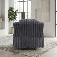 Phyllis Black Reclining Chair With Cup Holders - Ornate Home